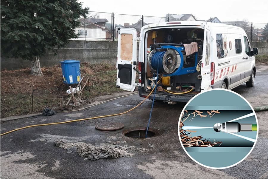 Desfundare conducte Reparatii Conducte Canalizare UV BlueLight