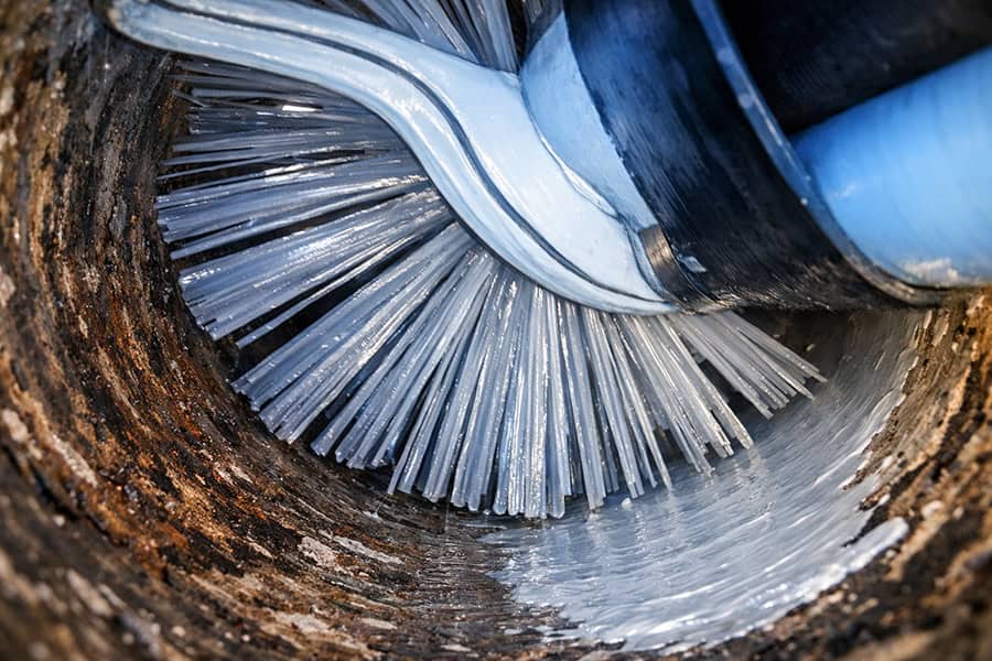 Reabilitare conducte canalizare Brush Coating