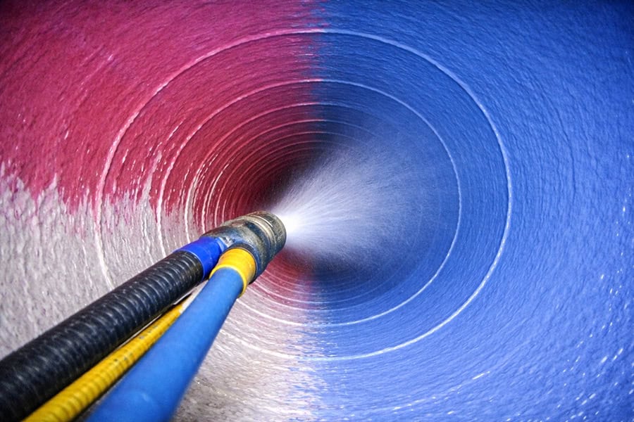 Reabilitare conducte canalizare Epoxy Spray Lining