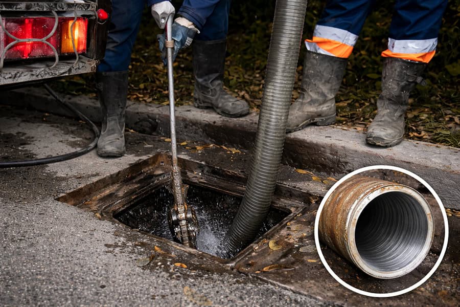 Reabilitare conducte canalizare Brush Coating desfundare conducte.