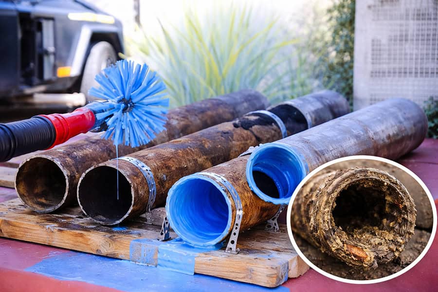 Reabilitare conducte canalizare Brush Coating