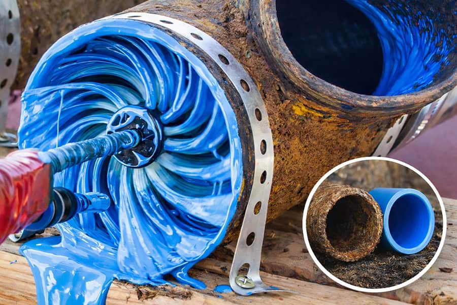 Reabilitare conducte canalizare Brush Coating