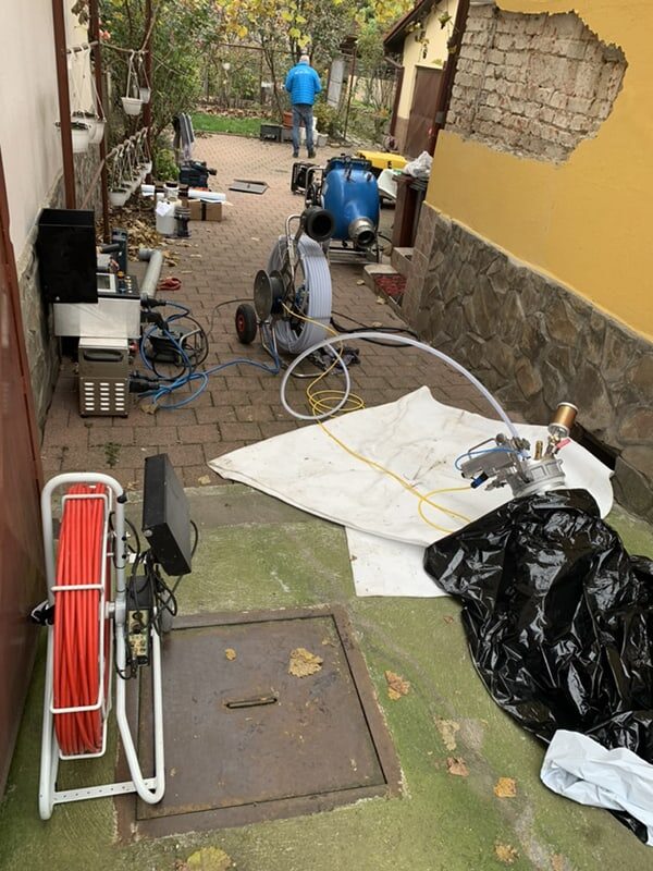 Reparatii conducte canalizare Sibiu cu tehnolo 3